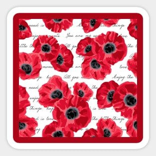 happy remembrance day poppy love poppies Sticker